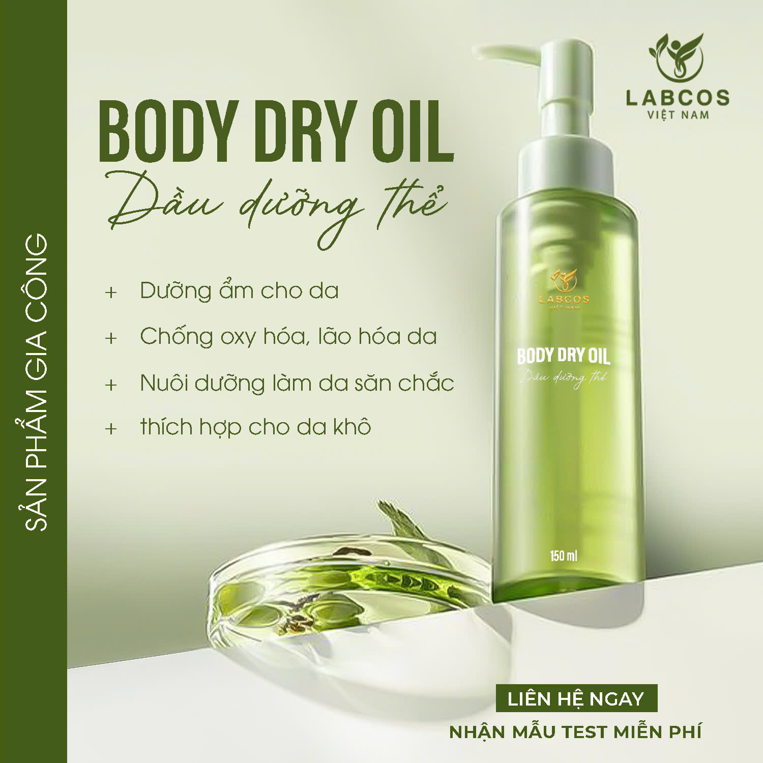 Gia Công Body Dry Oil – Dầu Dưỡng Thể Cao Cấp Từ Thiên Nhiên